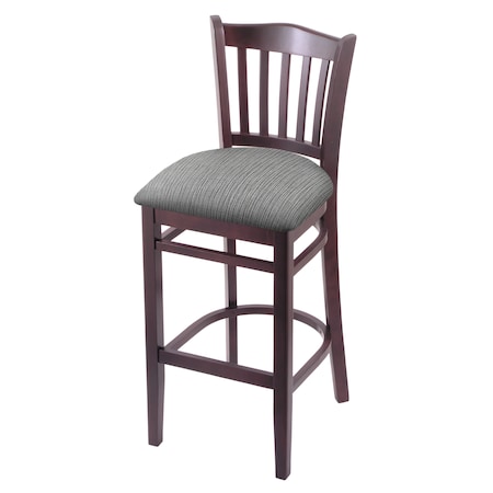 Holland Bar Stool Co 30" Bar Stool, Dark Cherry Finish, Graph Seat 312030DC020